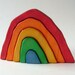 Small rainbow stacker- Eco-friendly wooden toy