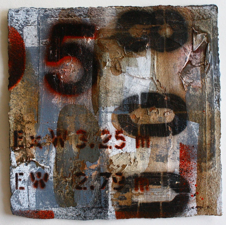 No. 008 on Heavy water color paper