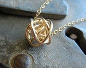 Luxe Love Knot Necklace- 14k Gold