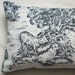 Travel Pillow Buckwheat Neck Roll - Black and Ivory Toile - Home Decor