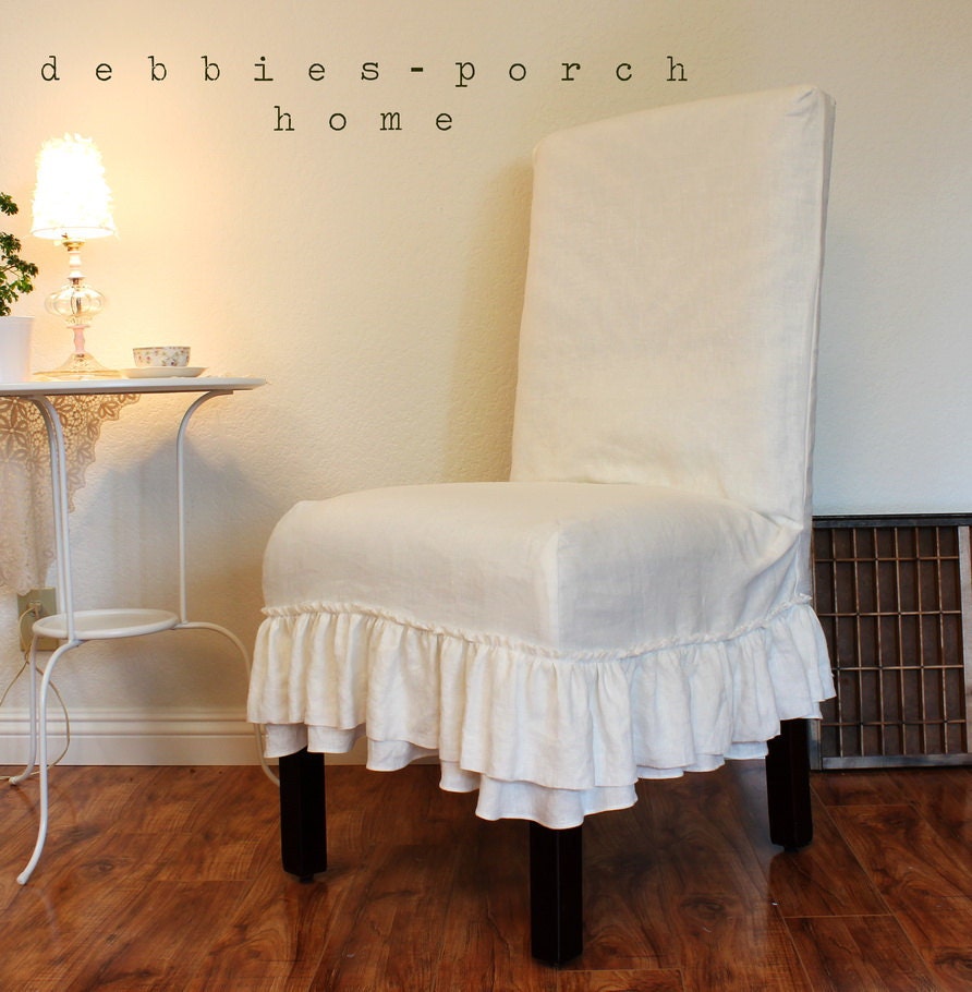 linen chair slip cover