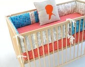 Crib Bumper Set , Bumper Guards , Bumper Pads , Tiny Bit Tin