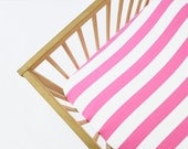 Crib Sheet , Fitted Crib Sheet , Bumperless , Crib Bedding Candy Lane