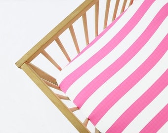 Crib Sheet , Fitted Crib Sheet , Bumperless , Crib Bedding Candy Lane