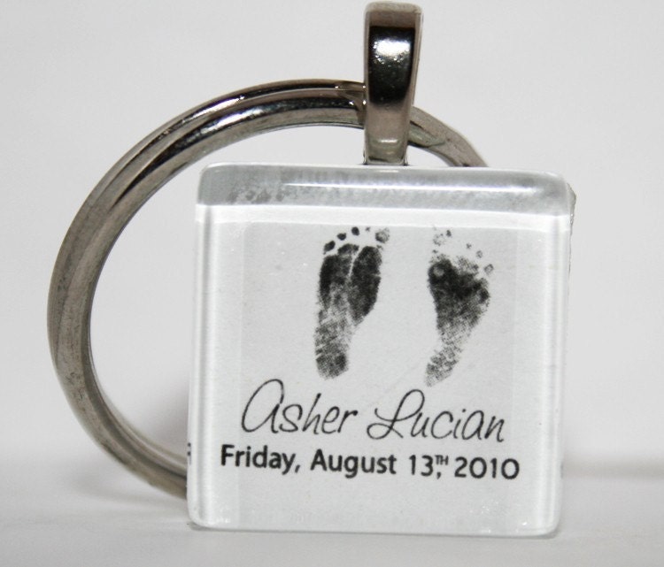 Baby Foot Prints Key Chain
