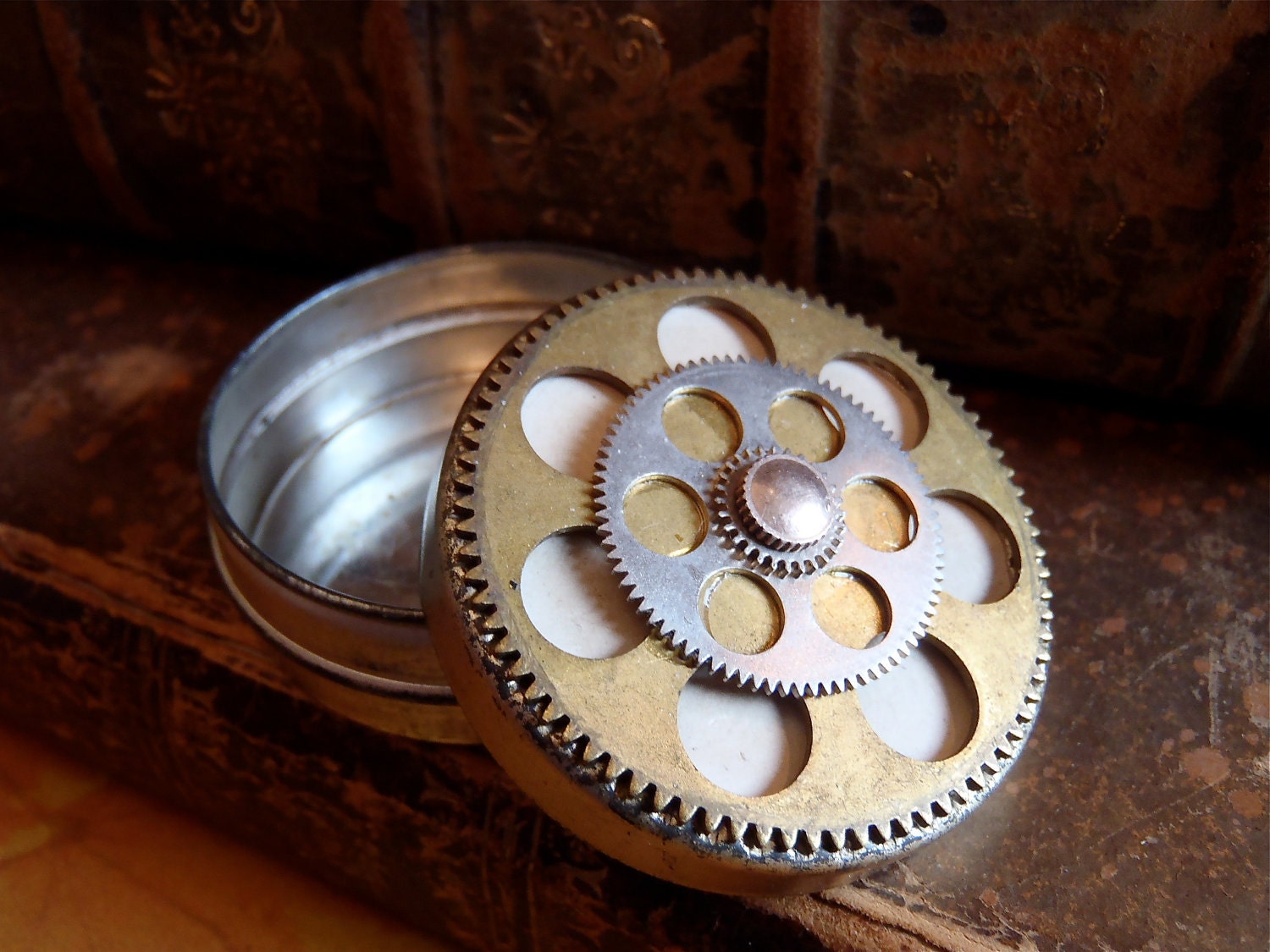 Steampunk Time Capsule - Vintage Tin