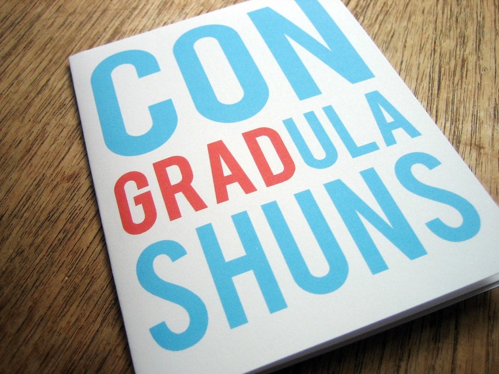 Congradulashuns - Printable Graduation Card