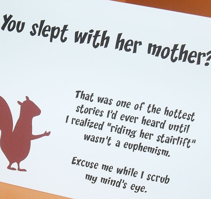 Funny squirrel card for that special guy (WG114)
