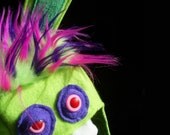 Zombie Monster Hat - Eddie Zombie Rabbit Hungry Hat - Adult Small Size - Ready to Ship