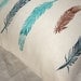 wild bird feathers lumbar pillow case