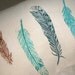 wild bird feathers lumbar pillow case