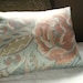 muted floral vintage cotton lumbar pillow case