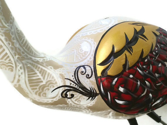 Handpainted Custom Plastic Flamingo