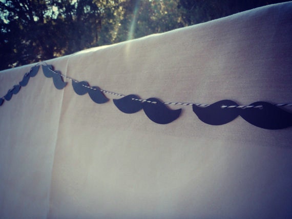 MUSTACHE Banner - Perfect addition to your Lil Man Dude Birthday Bash Party or Baby Shower