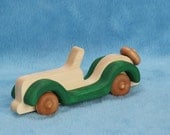 Handcrafted wooden toy car