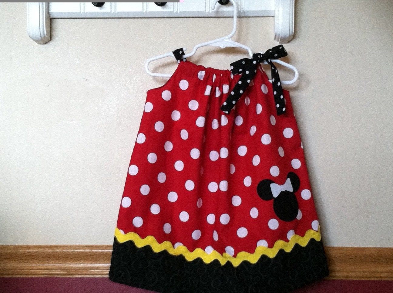 Minnie Mouse Inspired Pillowcase Dress Size 12m - 4