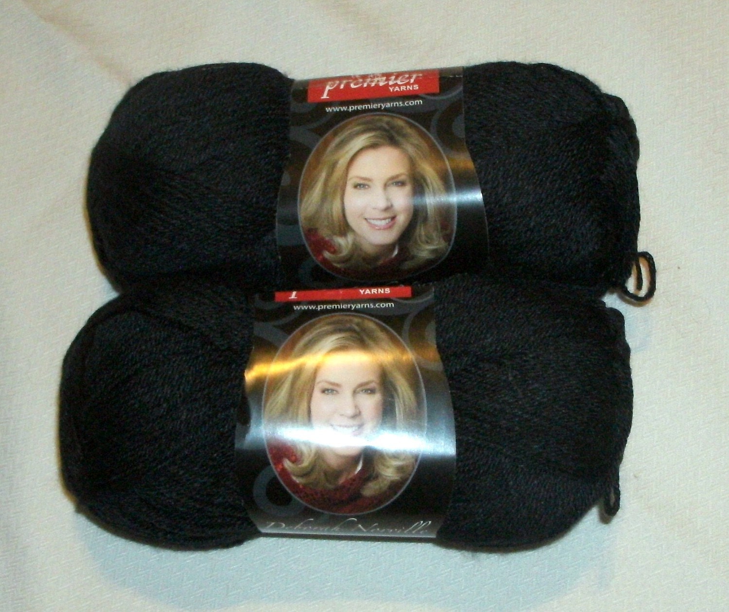Sock Yarn - by Deborah Norville 2 skeins of Black