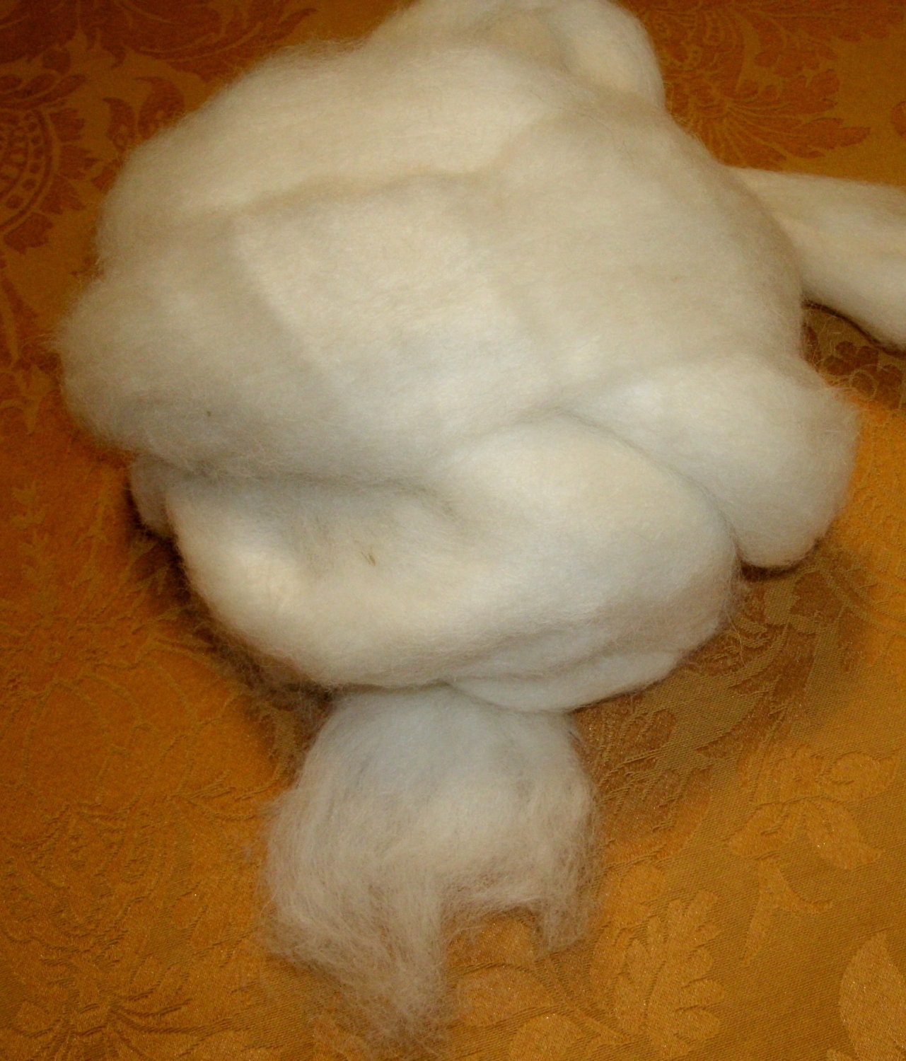 Natural Alpaca Carded Sliver Roving 4 oz