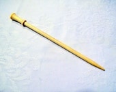 Shawl Pin 6 inch made from recycled knitting needles - made in USA by Brittany in natural birch wood
