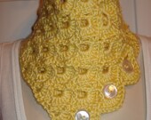 Beautiful Classy Soft Yellow Neck Warmer Scarf FREE SHIPPING