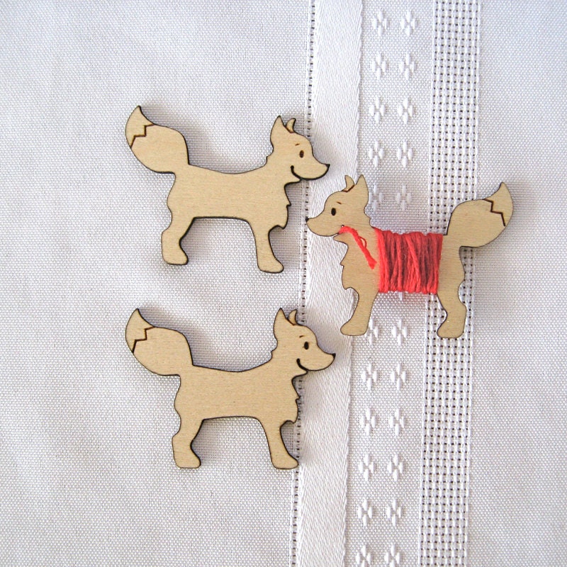 Freddy the Fox Embroidery Floss Holder (Set of 3)