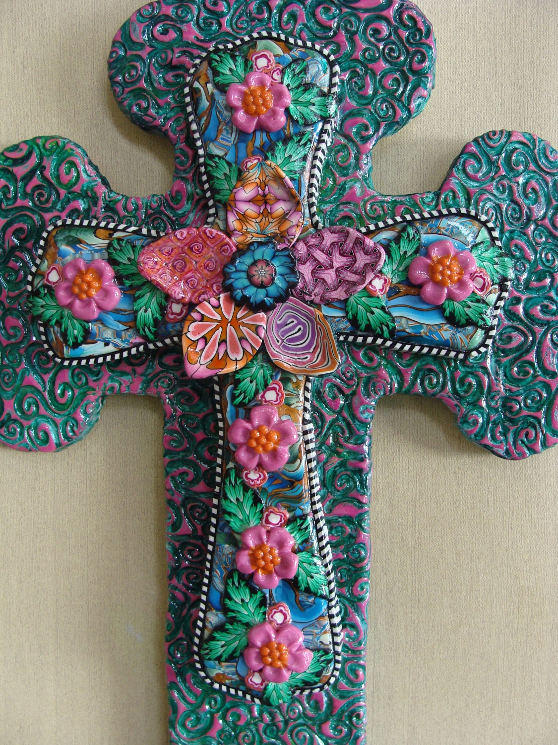 Polymer Clay Cross