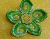 Polymer Clay Flower Pin or Pendant