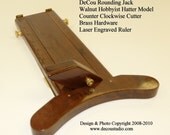Hat Making Tool, Rounding Jack, Hat Brim Cutter, Walnut Hobbyist-Hatter Model, Counter Clockwise Cutting Direction