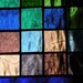 Rainbow Stained glass window panel rectangular multi-colored spectrum