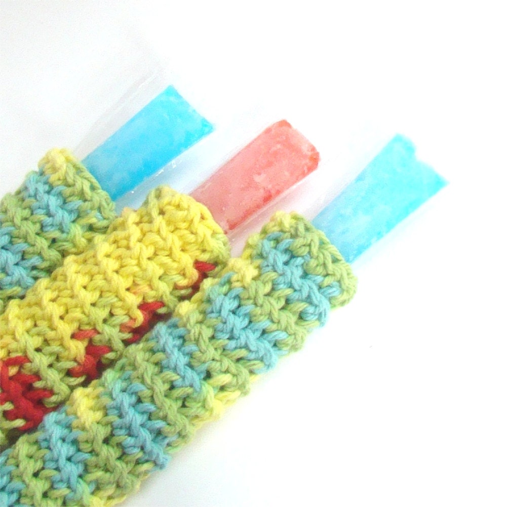 Heat Wave Relief Popsicle Cozy Crochet Patter PDF INSTANT DOWNLOAD