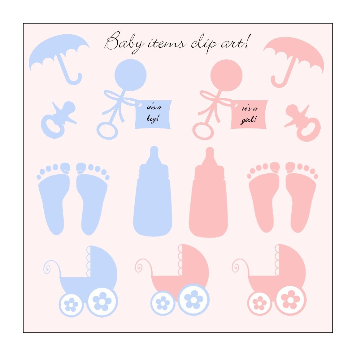 Baby Footprint Clipart