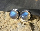 The Sweetest Labradorite And Sterling Silver Post Earrings.