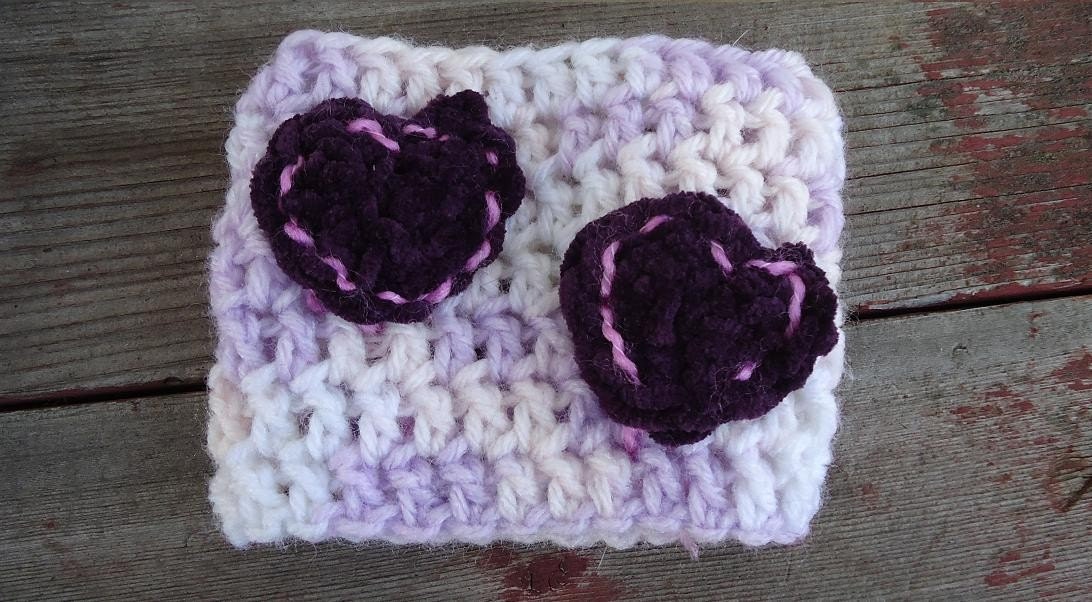 Summer Sale 20% off w/ code "Summer"  Clearing Out Sale  Purple Suede Hearts Coffee Sleeve  Pair w/ Coffee gift card for a quick gift