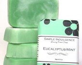 Eucalyptus Mint Soap, shea butter formula, Simple Indulgence, creamy lather