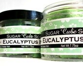 Eucalyptus Mint Scrub, Sugar Cube Scrub, Exfoliates dry skin