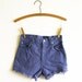 periwinkle vintage cutoff hot pant denim shorts