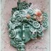 Oceanna - Mermaid Sea Queen - Handbuilt Clay Face