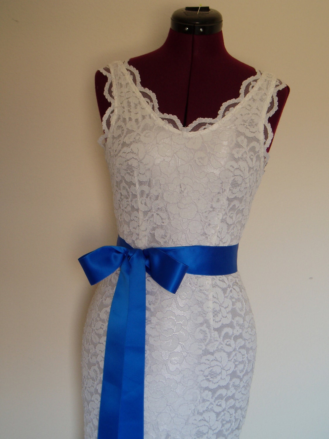 Wedding Sash Plain Bridal Dress Belt bride accessory PEACOCK BLUE ROYAL Bridesmaid ribbon simple - 2 inch, Ready to Ship