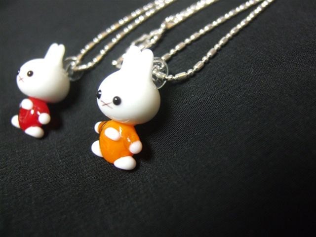Glass Bunny Necklace