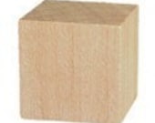 Unfinished wooden blocks 2 inch cube - quantity of 6 blocks