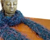 Aqua Fashion Scarf / Mermaid Fantasy / Teal Turquoise Aqua Pink Purple / Boho Chic