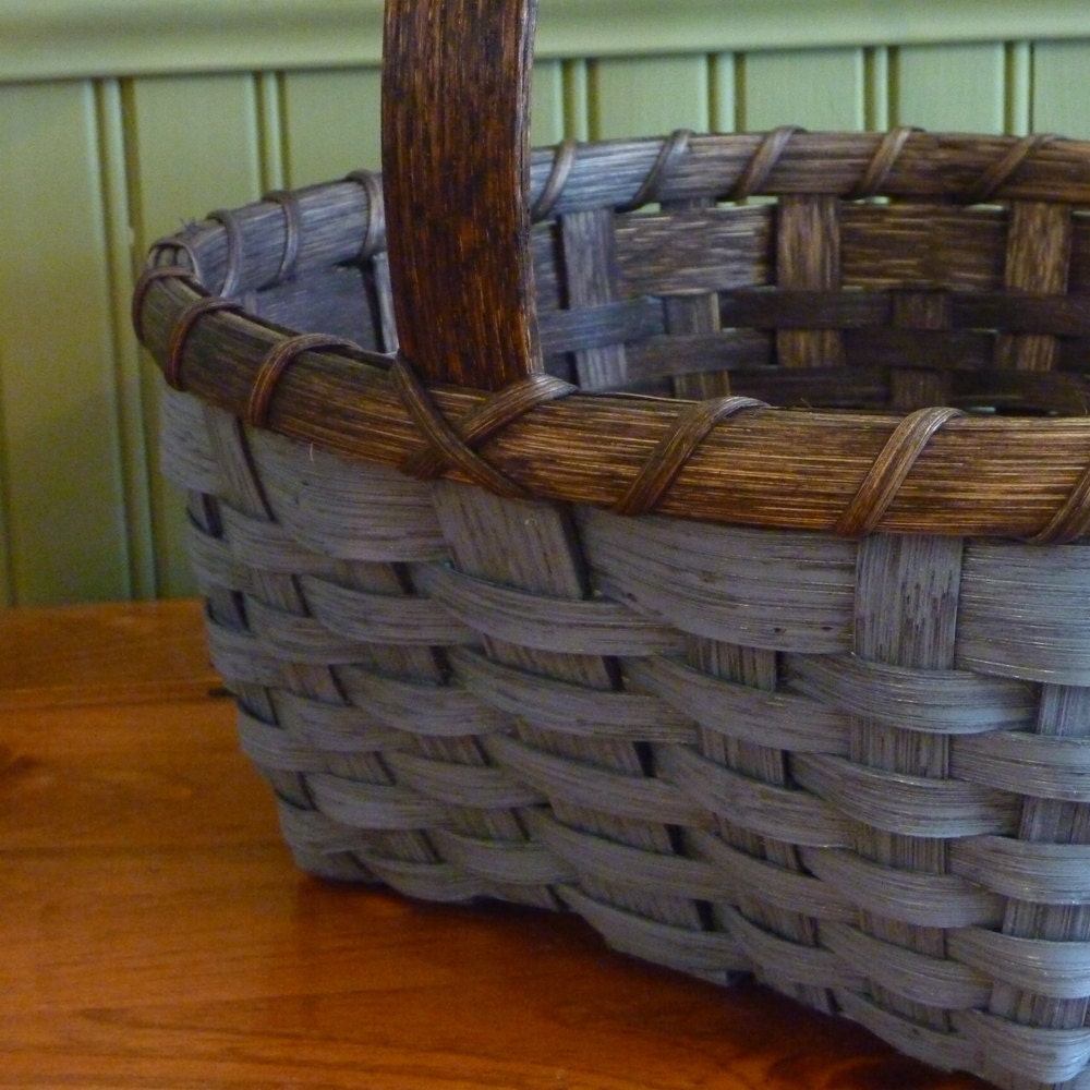 Painted Easter Basket - Blue