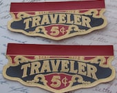 5 x Vintage Traveler 5c Cigar Labels Perfect for Journalling Scrapbooking Altered Arts Etc
