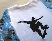 Shirt with skateboarders, sz 2T (92cl) SUPERCOOL