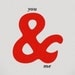 Ampersand Love Anniversary red grey - You and me Print 8 x 11.5