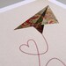 I am going to find a happy place Print 8 x 11.5 - Home Decor digital illustration airplane origami heart fly freedom cream natural