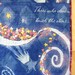 Wall Art Quilt Celestial Sun Stars Beatles We All Shine On Orange Purple Gold