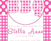 StellaAnne- Custom BBQ Birthday Invitation