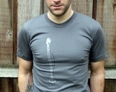 Men's Music Tshirt  - The Crooner Vintage Microphone Tshirt S M L XL XXL