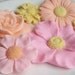 Decorative Flower Soap in Pastel Pink, Peach and Yellow
